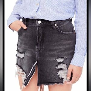 Free People We The Free Relaxed & Destroyed skirt-A92